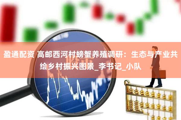 盈通配资 高邮西河村螃蟹养殖调研：生态与产业共绘乡村振兴图景_李书记_小队